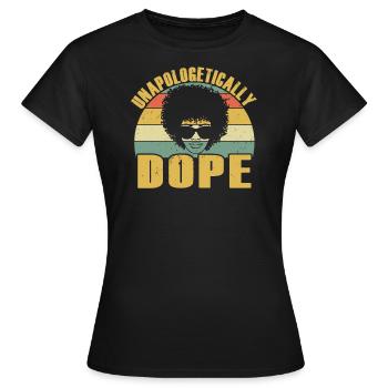 Fierté noire afro-américaine - T-shirt Femme - noir - Devant - AI Model Female 172 dark (172cm)