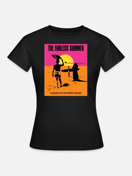 841 Surf Endless Summer Stoked Otter 841 - T-shirt Femme - noir