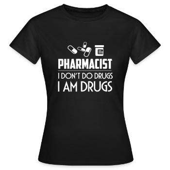 Pharmacist Shirt - T-shirt Femme - noir - Devant - AI Model Female 172 dark (172cm)