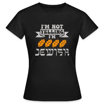 Geschenk für Jüdische Feier- und Gedenktage - Frauen T-Shirt - Schwarz - Vorne - AI Model Female 172 dark (172cm)