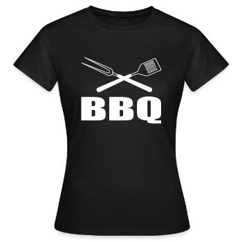 BBQ - Frauen T-Shirt - Schwarz - Vorne - AI Model Female 172 dark (172cm)