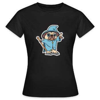 Magier - Frauen T-Shirt - Schwarz - Vorne - AI Model Female 172 dark (172cm)