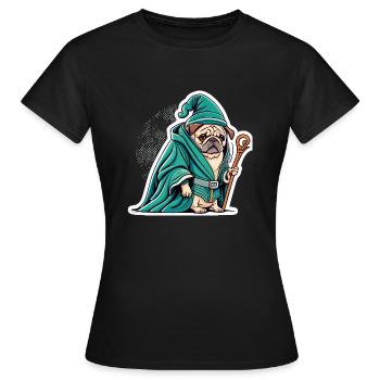 Zauberer - Frauen T-Shirt - Schwarz - Vorne - AI Model Female 172 dark (172cm)