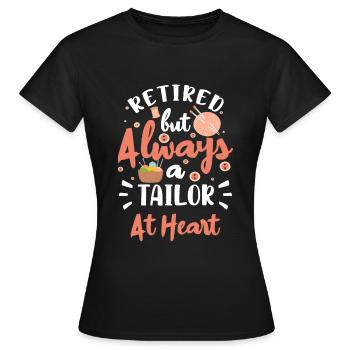 Tailor Thread Pants Bespoke Tailor - Women's T-Shirt - black - Front - AI Model Female 172 dark (172cm)