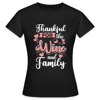 Réunion de famille Fête de réunion à la maison - T-shirt Femme - noir - Devant - AI Model Female 172 dark (172cm)