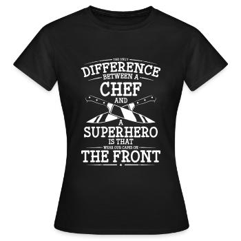Held Retter Helfen Vorbild - Frauen T-Shirt - Schwarz - Vorne - AI Model Female 172 dark (172cm)