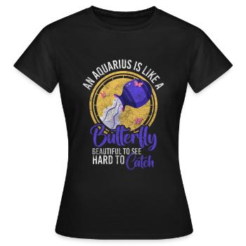 Tierkreiszeichen Sternbild - Frauen T-Shirt - Schwarz - Vorne - AI Model Female 172 dark (172cm)