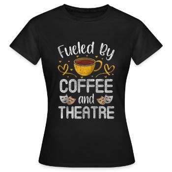 Theatre Scene Broadway - Women's T-Shirt - black - Front - AI Model Female 172 dark (172cm)