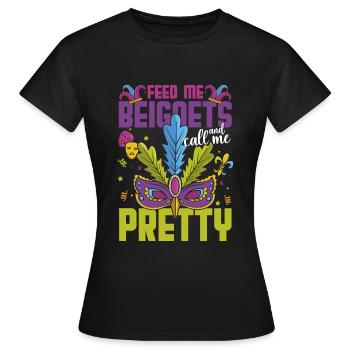 Carnival New Orleans Street Festival - T-shirt Femme - noir - Devant - AI Model Female 172 dark (172cm)