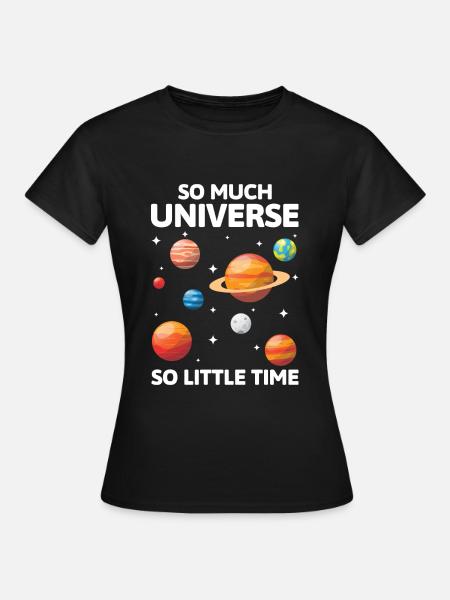 Astronomie Raumfahrt Stern - Frauen T-Shirt - Schwarz