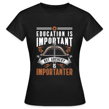 Archer Target Target - Women's T-Shirt - black - Front - AI Model Female 172 dark (172cm)