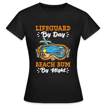 Swimming pool Indoor swimming pool Water sports - Women's T-Shirt - black - Front - AI Model Female 172 dark (172cm)