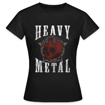 Métal Hardrock Metalcore - T-shirt Femme - noir - Devant - AI Model Female 172 dark (172cm)