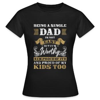 Parents Solo Sarcasme - T-shirt Femme - noir - Devant - AI Model Female 172 dark (172cm)