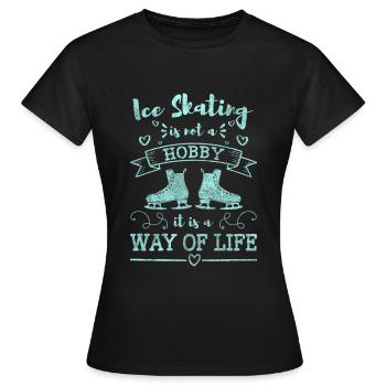Patinoire Sports extrêmes - T-shirt Femme - noir - Devant - AI Model Female 172 dark (172cm)