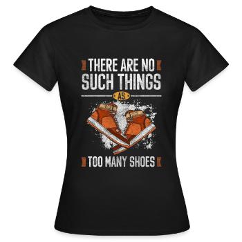 Chaussures Collectionner Bottes Shopping Addicted - T-shirt Femme - noir - Devant - AI Model Female 172 dark (172cm)