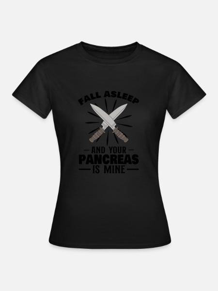 Type 1 Diabetes funny Diabetic Diabetes Gift Idea - Women's T-Shirt - black