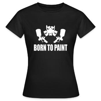 Lackierer - Frauen T-Shirt - Schwarz - Vorne - AI Model Female 172 dark (172cm)