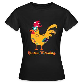 Gluten Morning - Women's T-Shirt - black - Front - AI Model Female 172 dark (172cm)