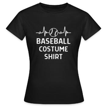 Baseball Spieler Baseball Sprüche Geschenk - Frauen T-Shirt - Schwarz - Vorne - AI Model Female 172 dark (172cm)
