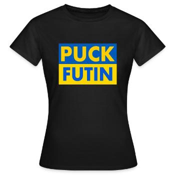 Puck futin - Frauen T-Shirt - Schwarz - Vorne - AI Model Female 172 dark (172cm)