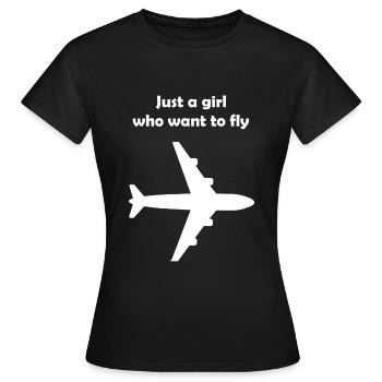 Le vol - T-shirt Femme - noir - Devant - AI Model Female 172 dark (172cm)