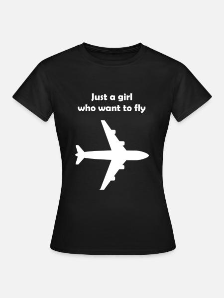 Die Flugreise - Frauen T-Shirt - Schwarz