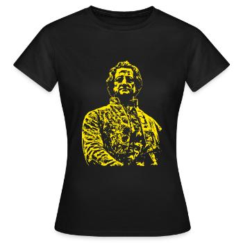 Johann Wolfgang Von Goethe - T-shirt Femme - noir - Devant - AI Model Female 172 dark (172cm)