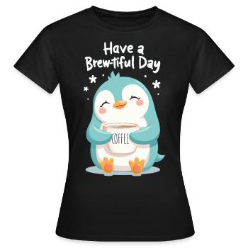 Tag des Brauens - Frauen T-Shirt - Schwarz - Vorne - AI Model Female 172 dark (172cm)