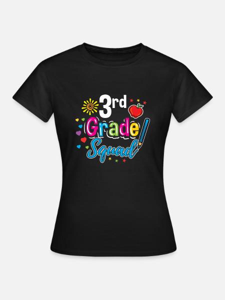 3rd Grade Squad Lehrerin - Frauen T-Shirt - Schwarz