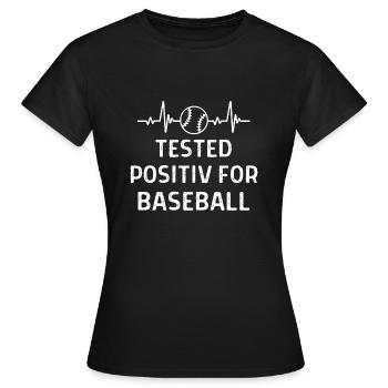 Baseball Spieler Baseball Sprüche Geschenk - Frauen T-Shirt - Schwarz - Vorne - AI Model Female 172 dark (172cm)