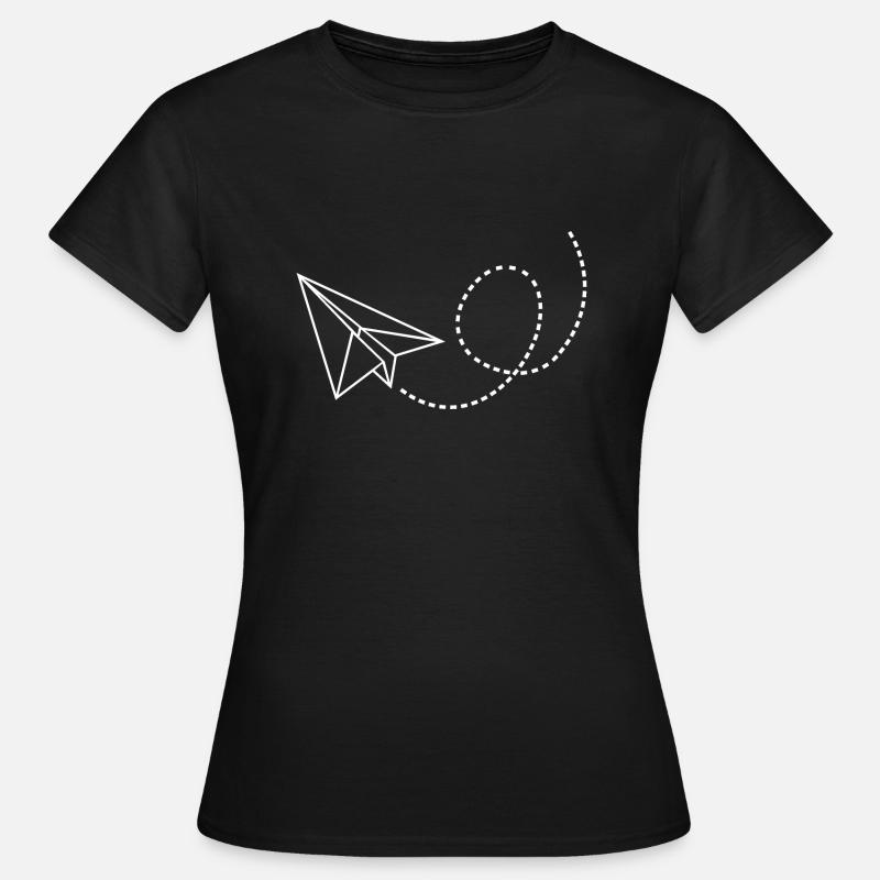 PLAN PAPIER - T-shirt Femme - noir