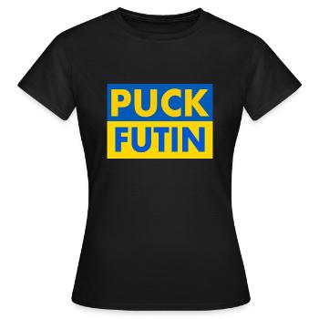 Puck futin - Frauen T-Shirt - Schwarz - Vorne - AI Model Female 172 dark (172cm)