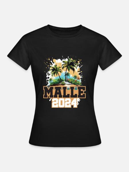 Malle 2024 Reisen Urlaub - Frauen T-Shirt - Schwarz