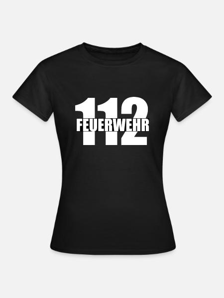 Feuerwehr - Frauen T-Shirt - Schwarz