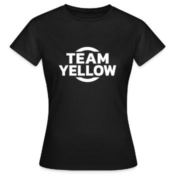 Team Yellow - Frauen T-Shirt - Schwarz - Vorne - AI Model Female 172 dark (172cm)