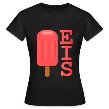 Eis am Stiel - Frauen T-Shirt - Schwarz - Vorne - AI Model Female 172 dark (172cm)