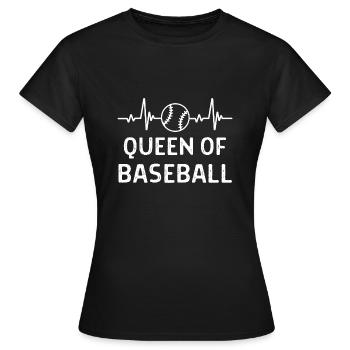 Baseball Spieler Baseball Sprüche Geschenk - Frauen T-Shirt - Schwarz - Vorne - AI Model Female 172 dark (172cm)