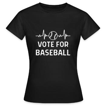Baseball Spieler Baseball Sprüche Geschenk - Frauen T-Shirt - Schwarz - Vorne - AI Model Female 172 dark (172cm)