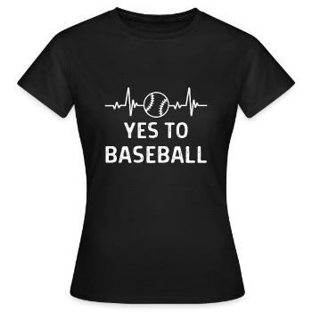 Baseball Spieler Baseball Sprüche Geschenk - Frauen T-Shirt - Schwarz - Vorne - AI Model Female 172 dark (172cm)