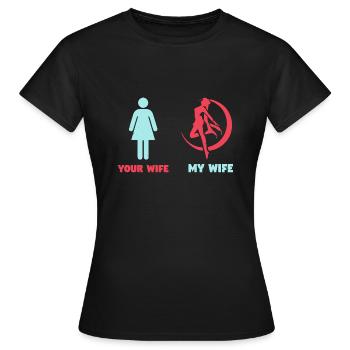 Cadeaux cool pour Wiccan sorcière Wicca païen - T-shirt Femme - noir - Devant - AI Model Female 172 dark (172cm)