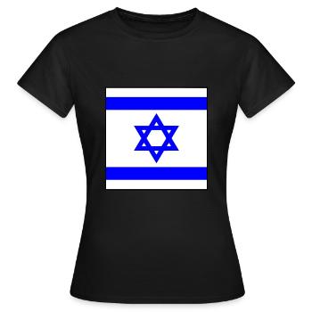 Israël - T-shirt Femme - noir - Devant - AI Model Female 172 dark (172cm)
