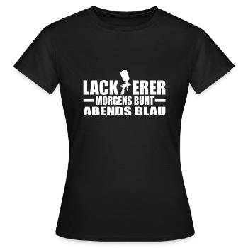 Lackierer - Frauen T-Shirt - Schwarz - Vorne - AI Model Female 172 dark (172cm)
