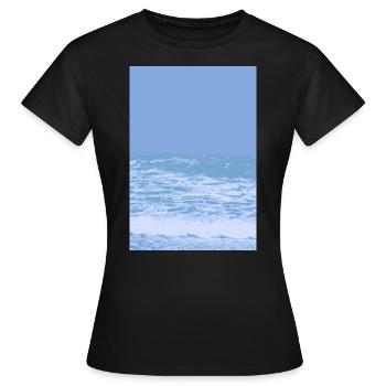 mer - T-shirt Femme - noir - Devant - AI Model Female 172 dark (172cm)