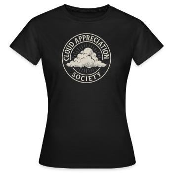 Cloud Appreciation Society clouds - T-shirt Femme - noir - Devant - AI Model Female 172 dark (172cm)