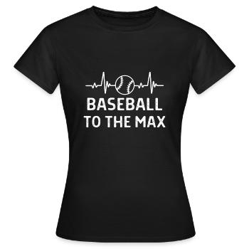Baseball Spieler Baseball Sprüche Geschenk - Frauen T-Shirt - Schwarz - Vorne - AI Model Female 172 dark (172cm)