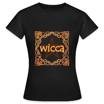 Cadre celtique wicca e 118 - T-shirt Femme - noir - Devant - AI Model Female 172 dark (172cm)