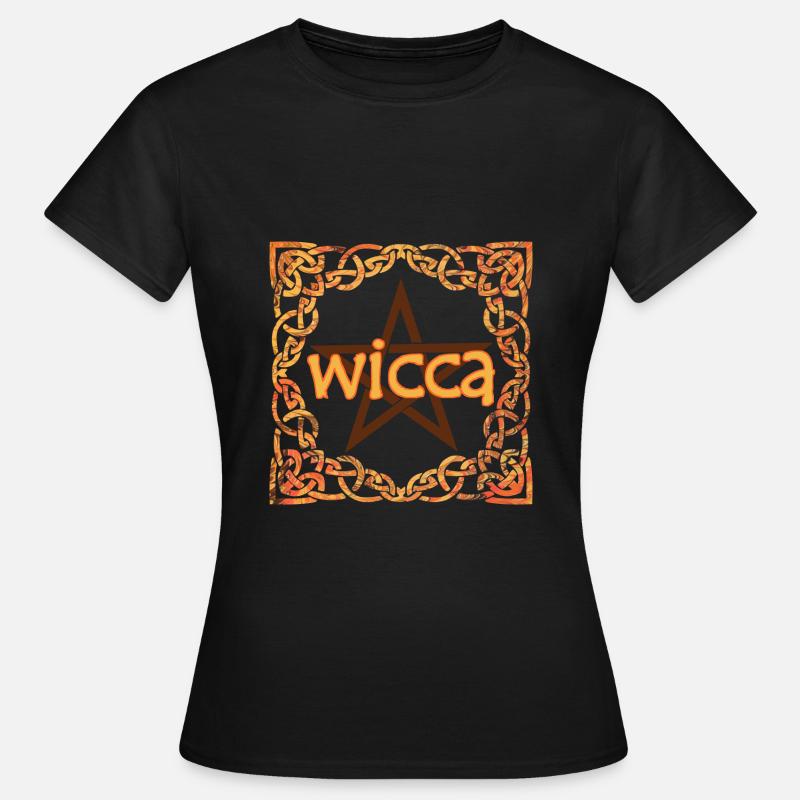 Celtic frame wicca e 118 - Women's T-Shirt - black