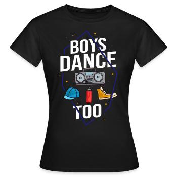 Breakdance Musique Breaking BBoy Bgirl - T-shirt Femme - noir - Devant - AI Model Female 172 dark (172cm)