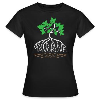 Mangrove Sauver le monde - T-shirt Femme - noir - Devant - AI Model Female 172 dark (172cm)